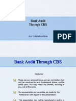 Bank Audit Through CBS