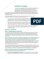 V. EQUITY-Quantitative Analysis: Section A: Guidance