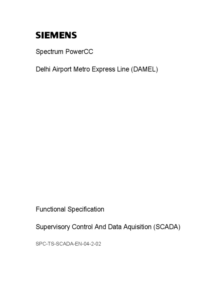 1a Function Design Specification - SCADA - Rev A | PDF | Scada ...
