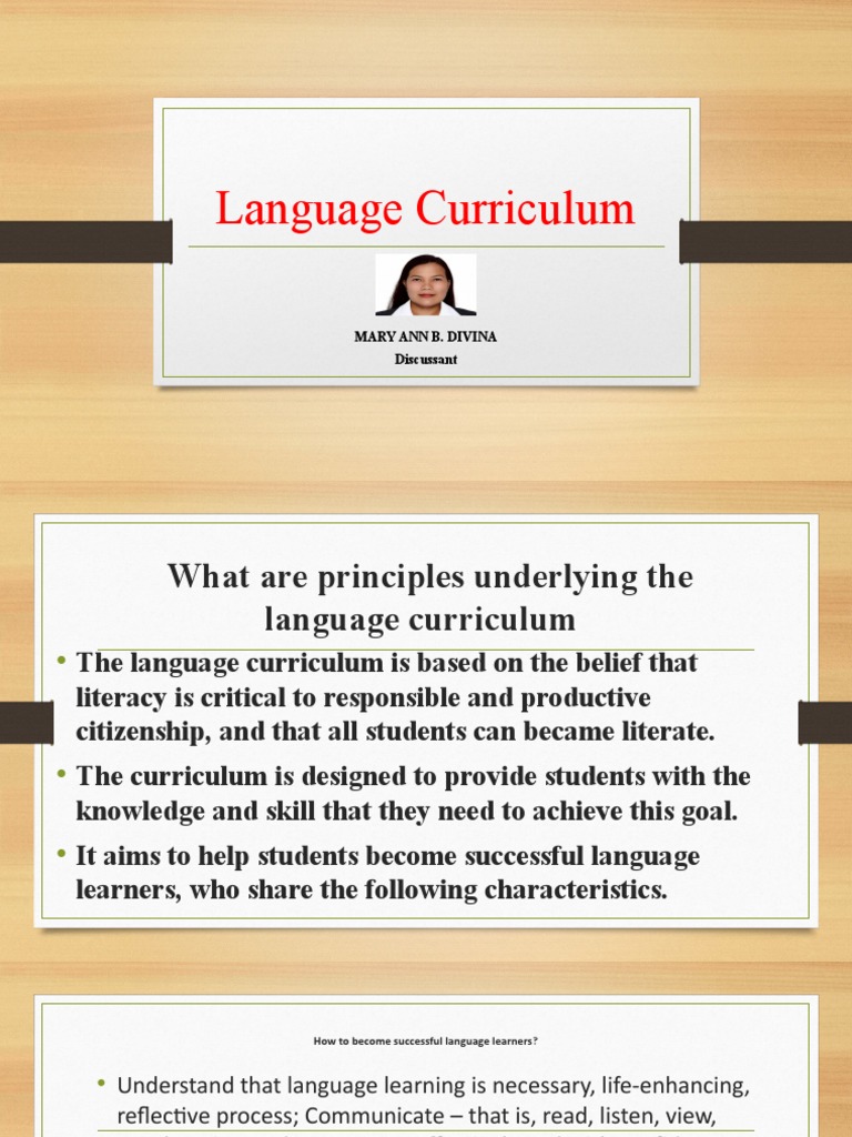 Principles of Language Curriculum Design | PDF | Curriculum | Learning