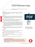 LESSON PLAN: G and C Chords With 1 Finger: Objective