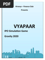 Vyapaar: IPO Simulation Game Gravity 2020