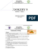 Cookery 9: Module - Week 6