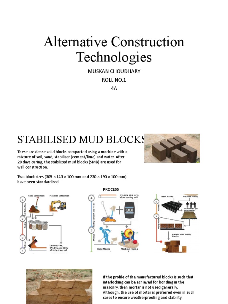 Innovative Alternative Construction Methods | PDF | Concrete | Mortar ...