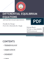 Differential Equilibrium Equations