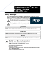 Installation Guide Smart-UPS On-Line Replacement Battery Module APCRBC140/APCRBC140J