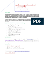 Signal Image Processing An International Journal SIPIJ