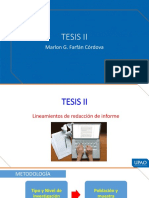 Tesis Ii: Marlon G. Farfán Córdova