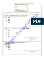 CGLE Tier II Quantitative Paper