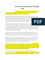 Gel Electrophoresis and Alternative Tracking Dye