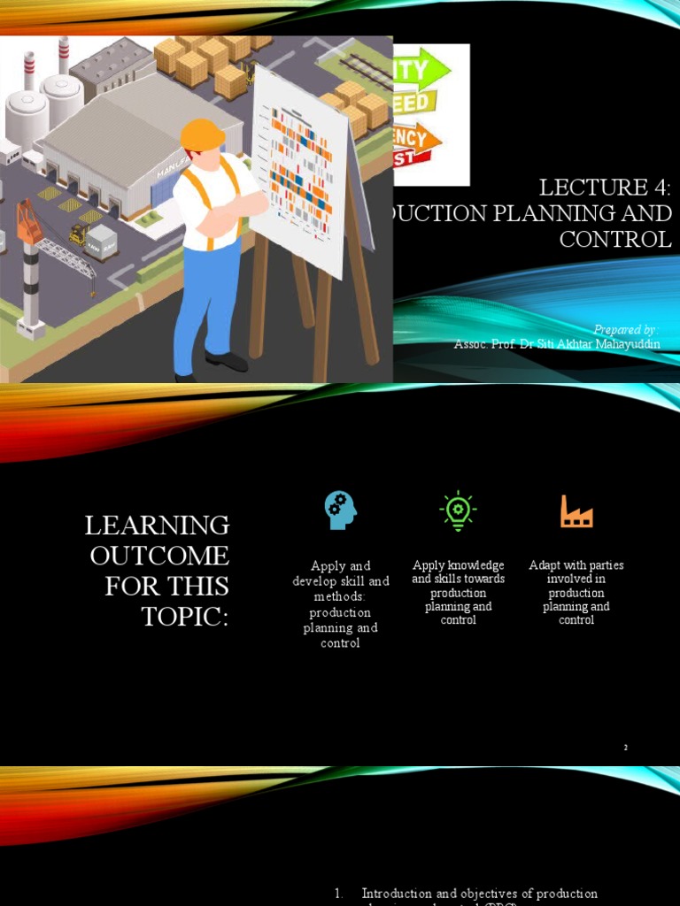 Production Planning & Control Guide | PDF | Inventory | Production And ...
