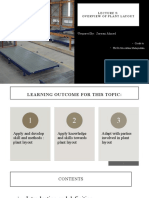 Lecture 5 Overview of Plant Layout Part 1
