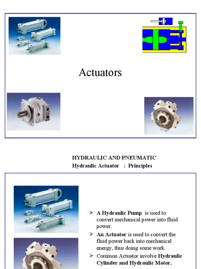 Chapter 5 Actuators Pdf Actuator Engines