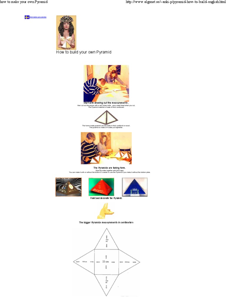 Build Your Own Pyramid Guide | PDF | Nature