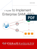 How To Implement Enterprise SAML SSO