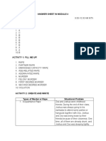 Answer Sheet in Module 4: Barkadas To Attend Some Parties or