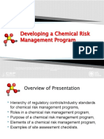 Developing A Chemical Risk Management Program
