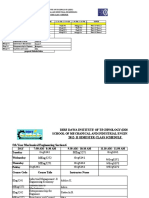 Meck22. Class Shedule