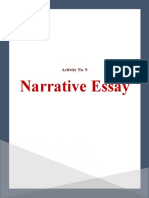 Narrative Essay: Activity No. 9