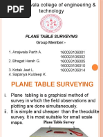 Plane Table Surveying Notes | PDF