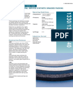 General Service Synthetic Braided Packing: Operating Conditions