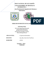 Derecho Infomático en El Perú 2020-I