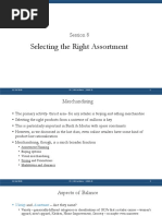 Selecting The Right Assortment: Session 8