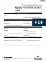 Technical Data Sheet Rosemount Magnetic Flowmeter Calibration Verification Report en 74370