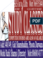 Study Classes for CBSE, ICSE & UP Boards in Delhi