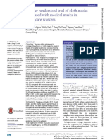 A Cluster Randomised Trial of Cloth Masks Compared With Medical Masks in Healthcare Workers