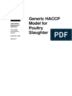 HACCP Model for Poultry Slaughter