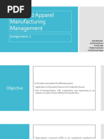 Advanced Apparel Manufacturing Management