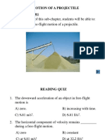 Projectile Motion Equations