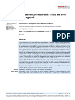 Classification of Judo Motor Skills Tactical and Motor Criteria Approach