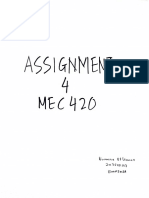 MEC420 Assignments 4(Work and Energy)