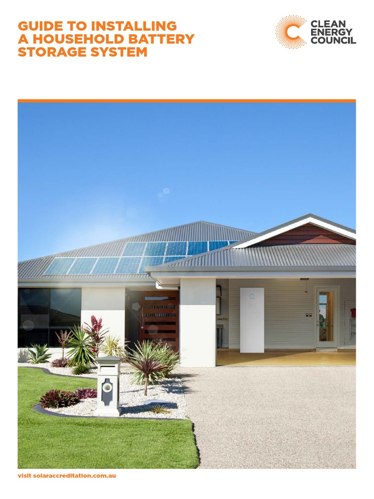 Guide To Installing A Household Battery Storage System PDF Solar
