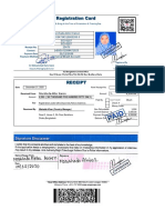 Registration Card: Morshada Akter Kanon 19934794510000200.0 SCS-0187