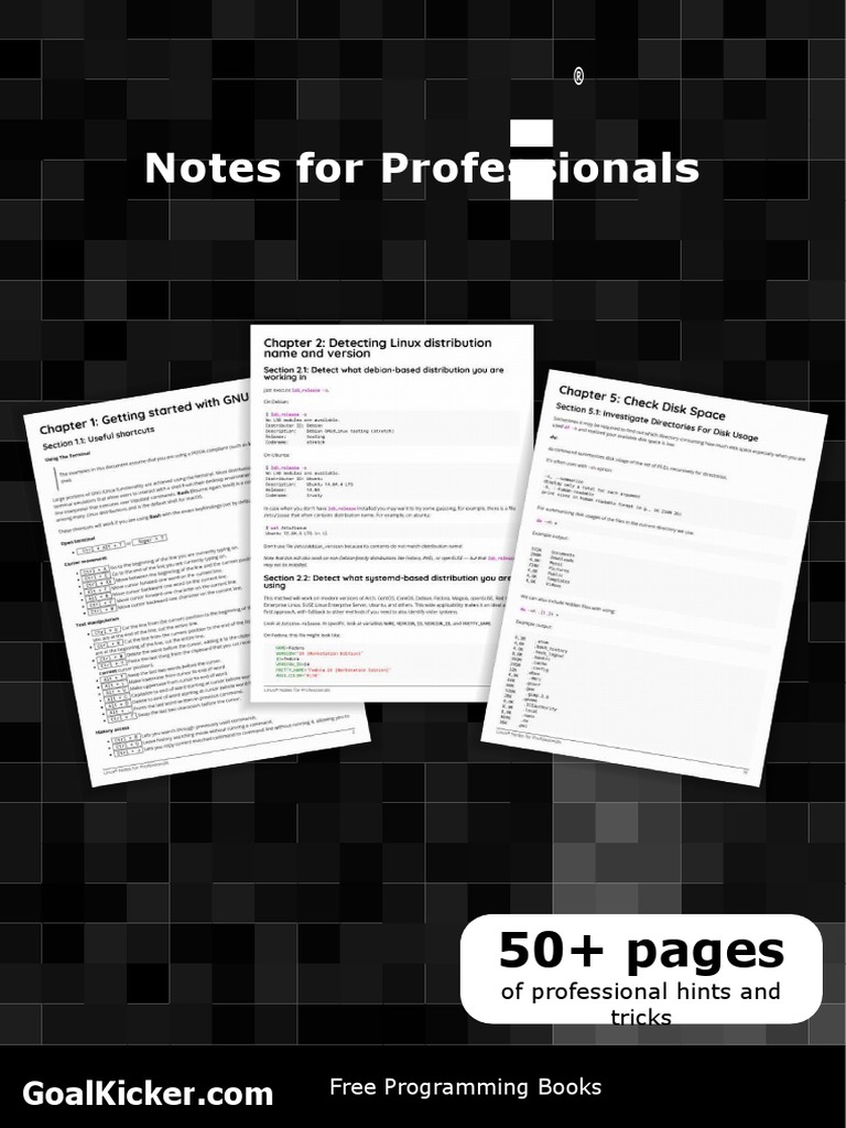Notes For Professionals: 50+ Pages | PDF | Linux | Computer File