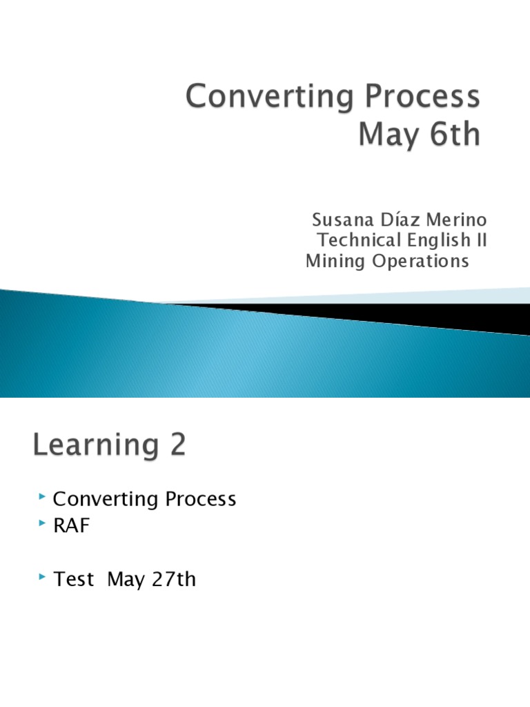 Converting Process | PDF | Smelting | Copper