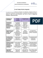 Rúbrica de Corrección Del Trabajo Práctico Integrador 2020