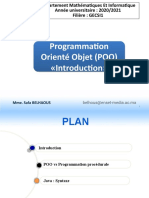 Programmation Orienté Objet (POO) Introduction