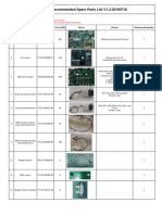 KT-6200 Recommended Spare Parts List