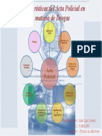 Mapa Mental Características Del Acta Policial (Drogas)