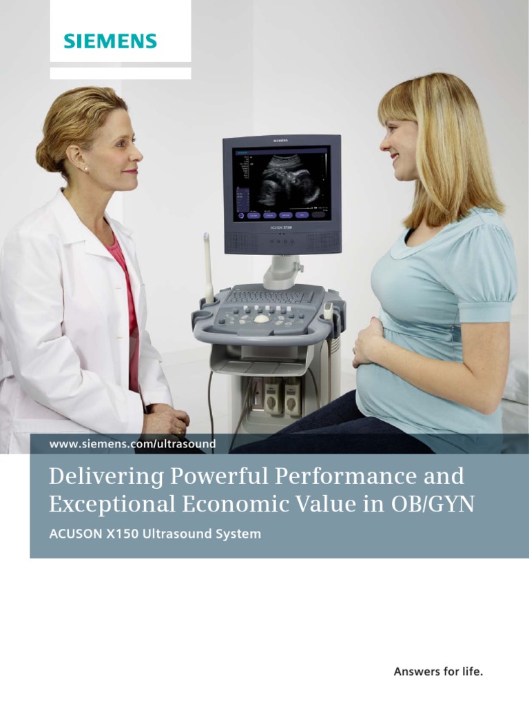 Acuson x150 Ob Gyn Brochure-01426424 | PDF | Medical Ultrasound ...