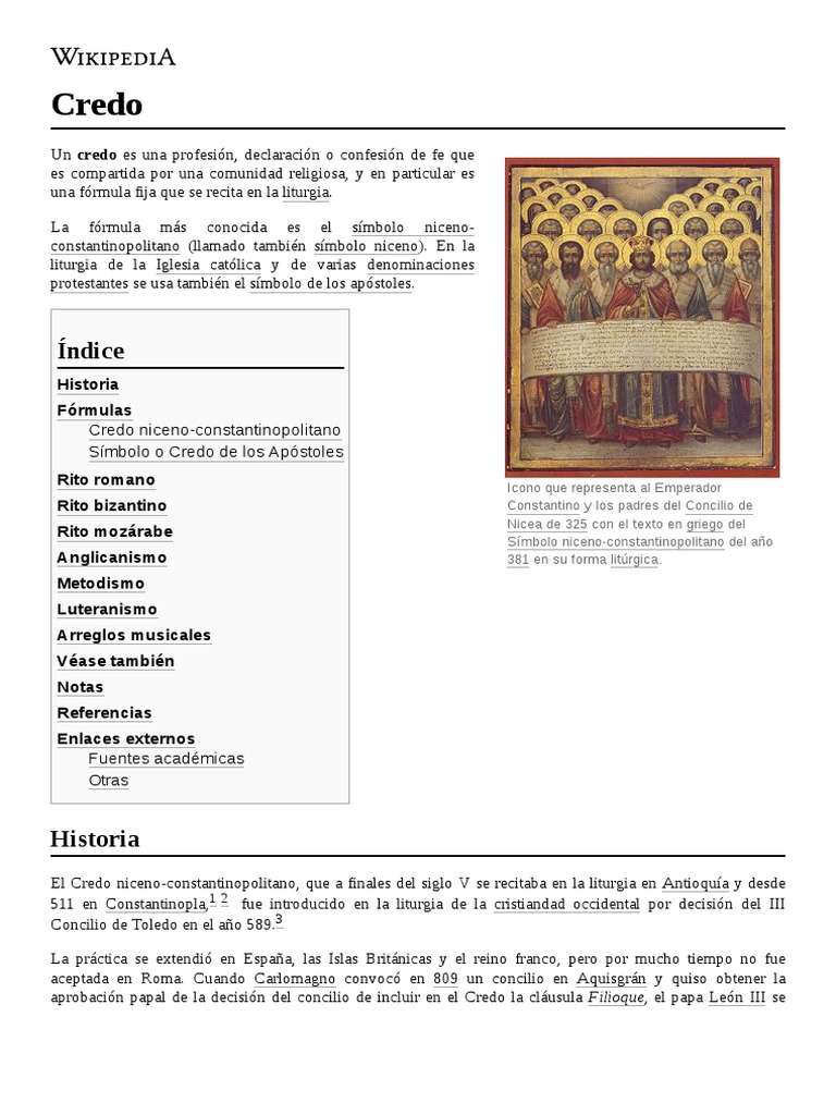 Credo | PDF | Credo | Iglesia Católica