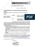 Oficio Comunica Evaluación Excepcional de Lo - Contrato Docente 2021