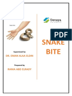 Snake Bite: Dr. Eman Alaa Eldin