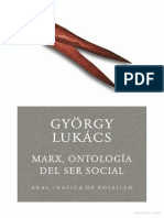 Gyorgy Lukacs Marx Ontologia Del Ser Social PDF