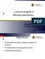 Technical English II Mining Operations: Susana Díaz Merino Teacher of English