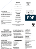 Licenciatura en Ciencias de La Educacion Plan PDF